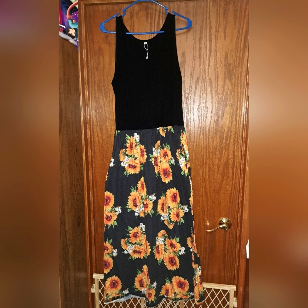 Sunflower Maxi Dress